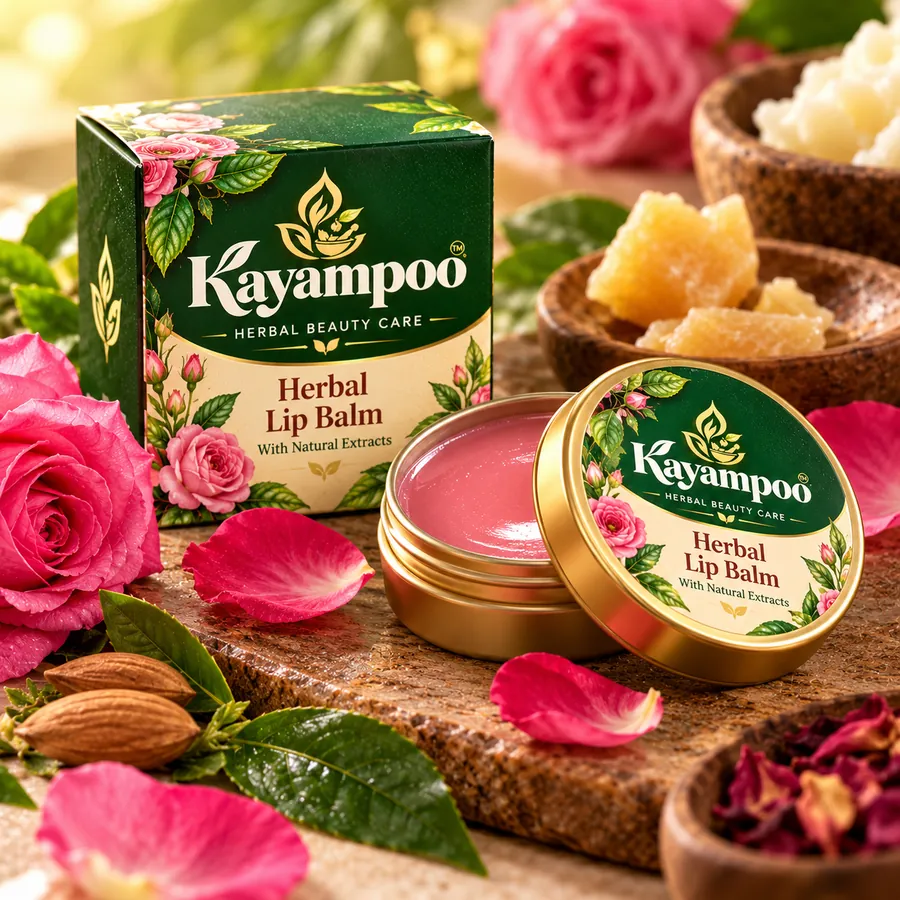 Herbal Lip Balm concept visual