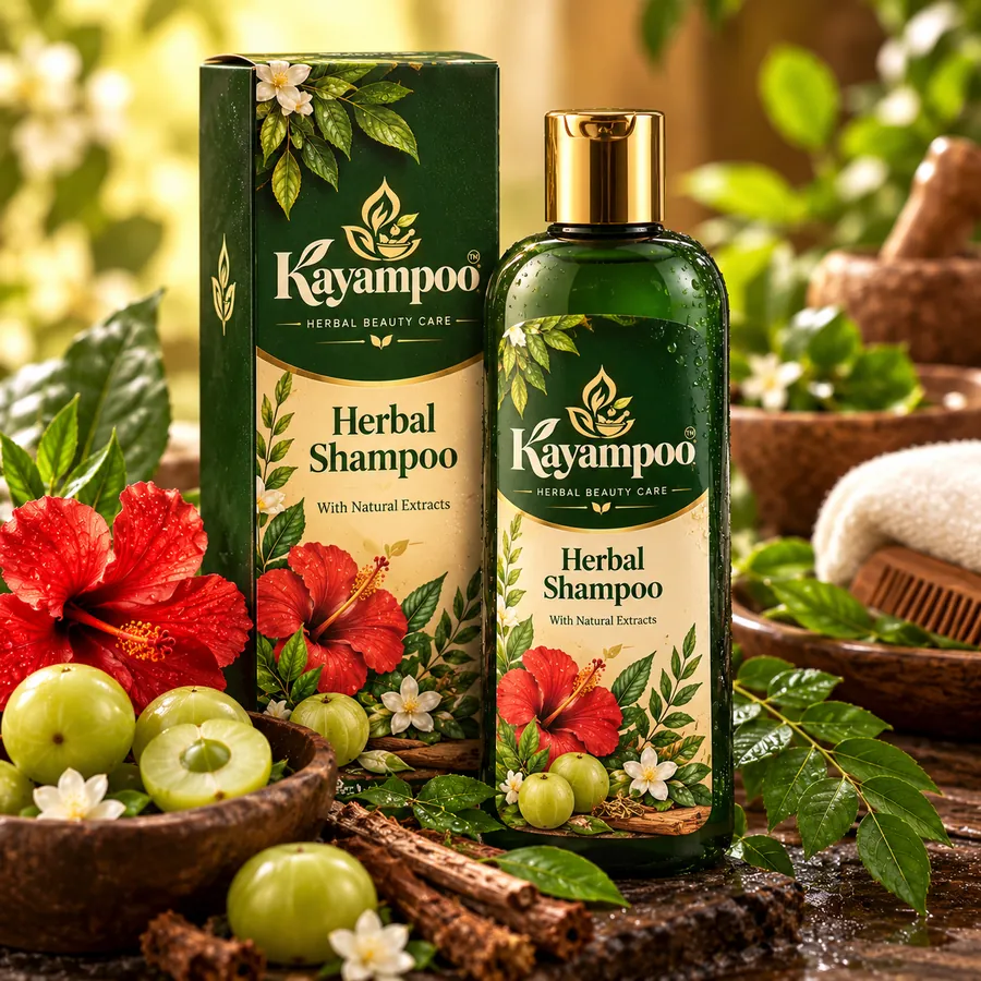 Herbal Shampoo concept visual