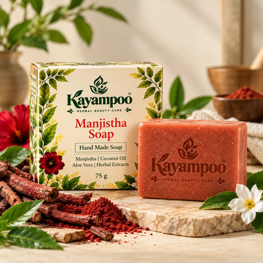 Manjistha Handmade Soap concept visual
